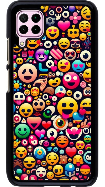 Coque Huawei P40 Lite - Emoji Mix Color