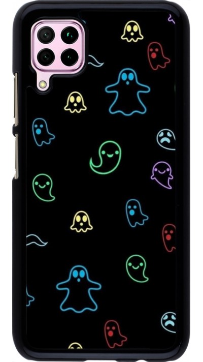 Coque Huawei P40 Lite - Halloween 2024 colorful ghosts