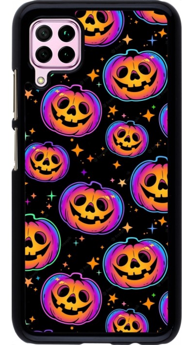 Coque Huawei P40 Lite - Halloween 2024 rainbow pumpkins