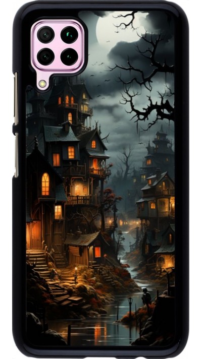 Coque Huawei P40 Lite - Halloween 2024 scary town