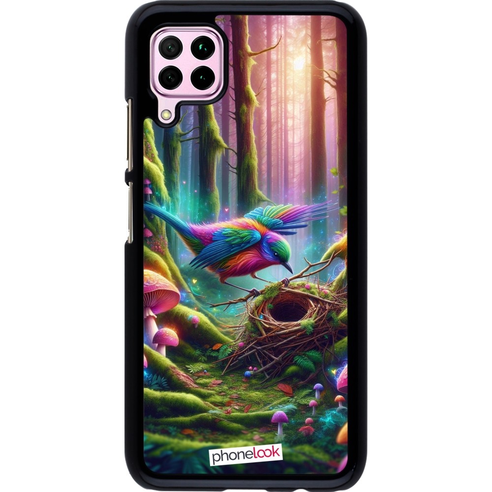 Coque Huawei P40 Lite - Oiseau Nid Forêt