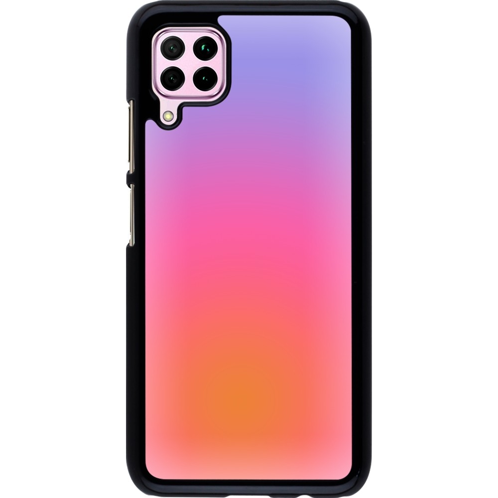 Coque Huawei P40 Lite - Orange Pink Blue Gradient