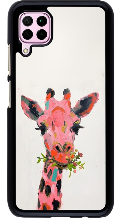 Coque Huawei P40 Lite - Pink Girafe Paint