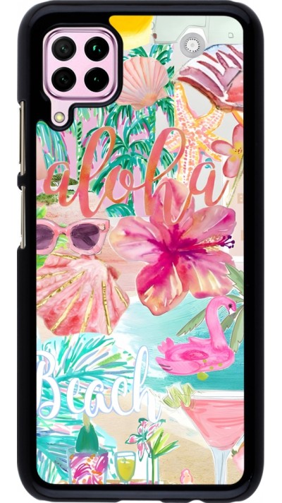 Coque Huawei P40 Lite - Preppy Collage Aloha