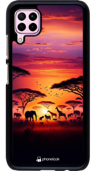 Coque Huawei P40 Lite - Safari sunset wildlife