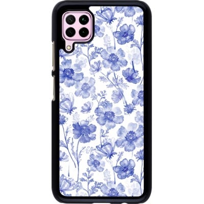 Coque Huawei P40 Lite - Spring 23 watercolor blue flowers