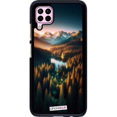 Coque Huawei P40 Lite - Sunset Forest Lake