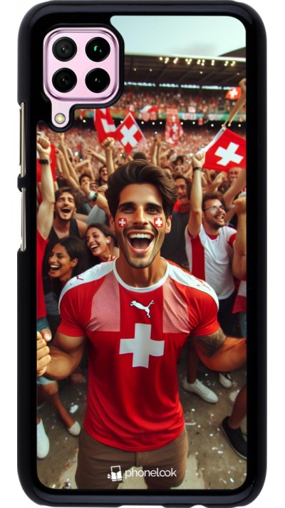 Coque Huawei P40 Lite - Supporter Suisse Euro 2024