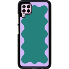 Coque Huawei P40 Lite - Wavy Rectangle Green Purple