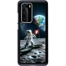 Coque Huawei P40 Pro - Astro Suisse sur lune