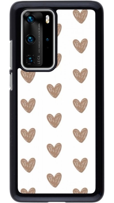 Coque Huawei P40 Pro - Autumn 2024 brown hearts