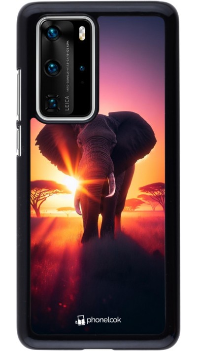 Coque Huawei P40 Pro - Elephant Sunrise Beauty