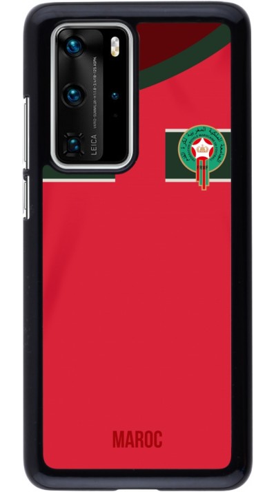 Coque Huawei P40 Pro - Maillot de football Maroc 2022 personnalisable