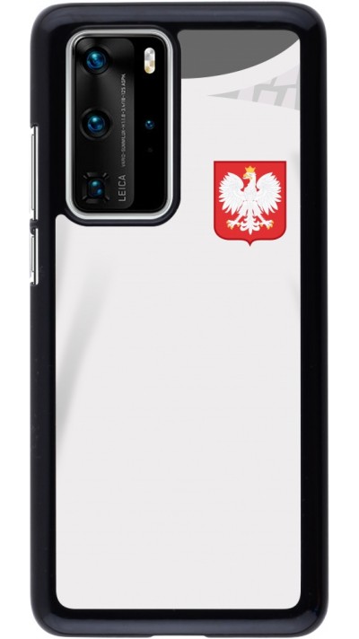 Coque Huawei P40 Pro - Maillot de football Pologne 2022 personnalisable