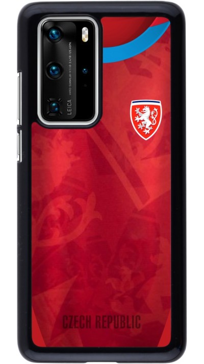 Coque Huawei P40 Pro - Maillot de football République Tchèque personnalisable