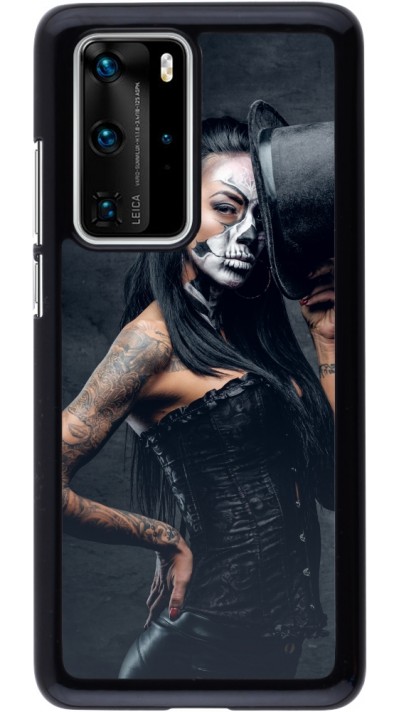 Coque Huawei P40 Pro - Halloween 22 Tattooed Girl