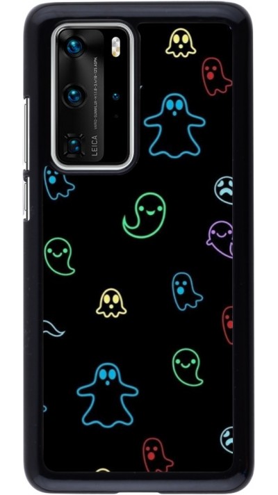 Coque Huawei P40 Pro - Halloween 2024 colorful ghosts