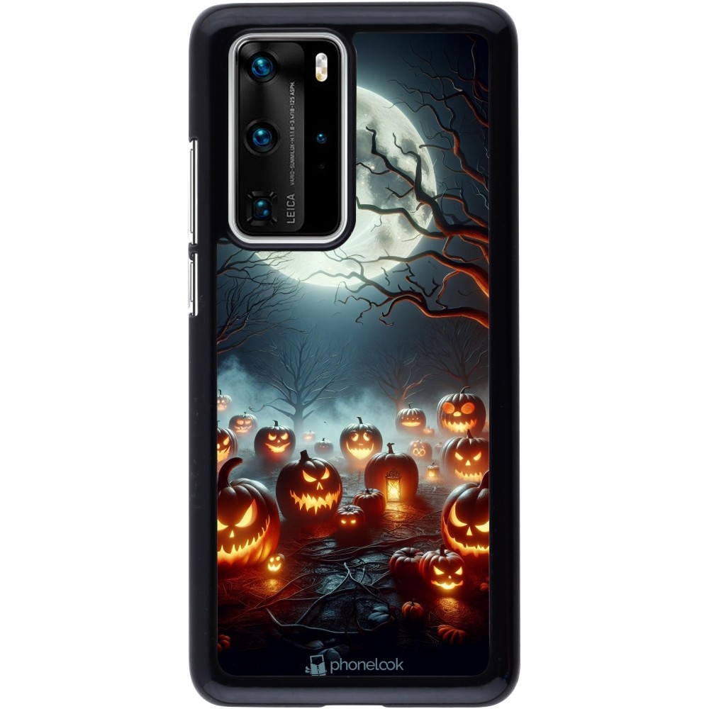 Coque Huawei P40 Pro - Halloween 2024 Many Pumpkins