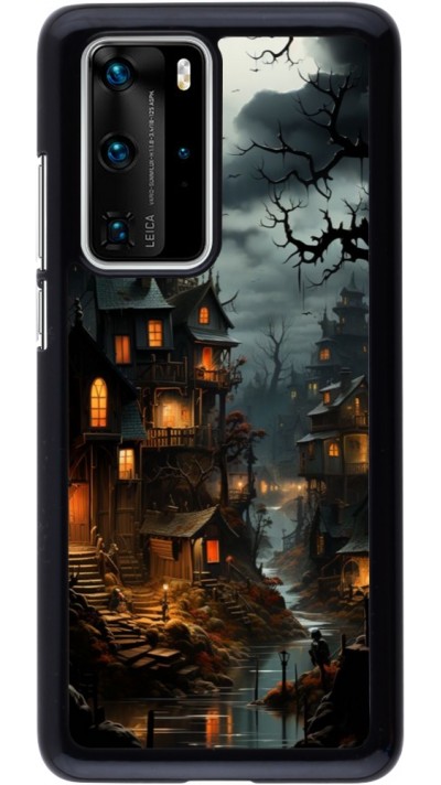 Coque Huawei P40 Pro - Halloween 2024 scary town