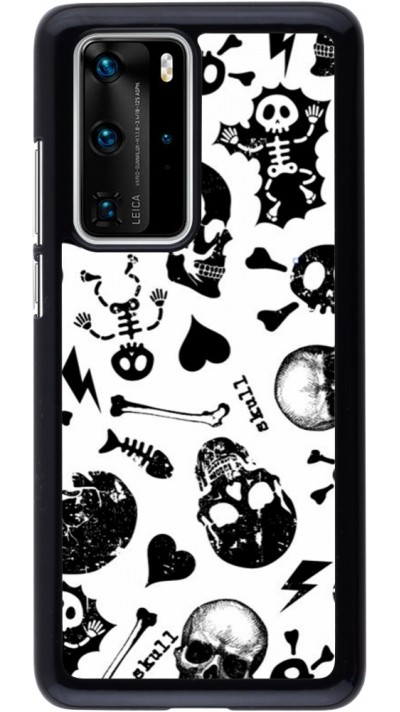 Coque Huawei P40 Pro - Halloween 2024 skeleton mix