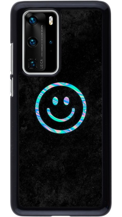 Coque Huawei P40 Pro - Happy smiley irisé