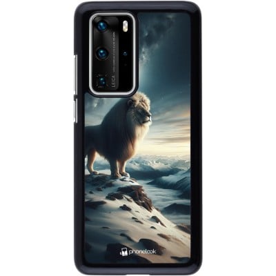 Coque Huawei P40 Pro - Le lion blanc