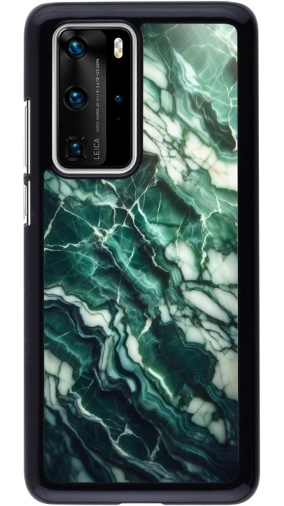 Coque Huawei P40 Pro - Marbre vert majestueux