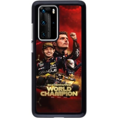 Coque Huawei P40 Pro - Max Verstappen Champion 2023