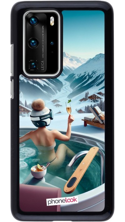 Coque Huawei P40 Pro - Montagne Glamour Jacuzzi