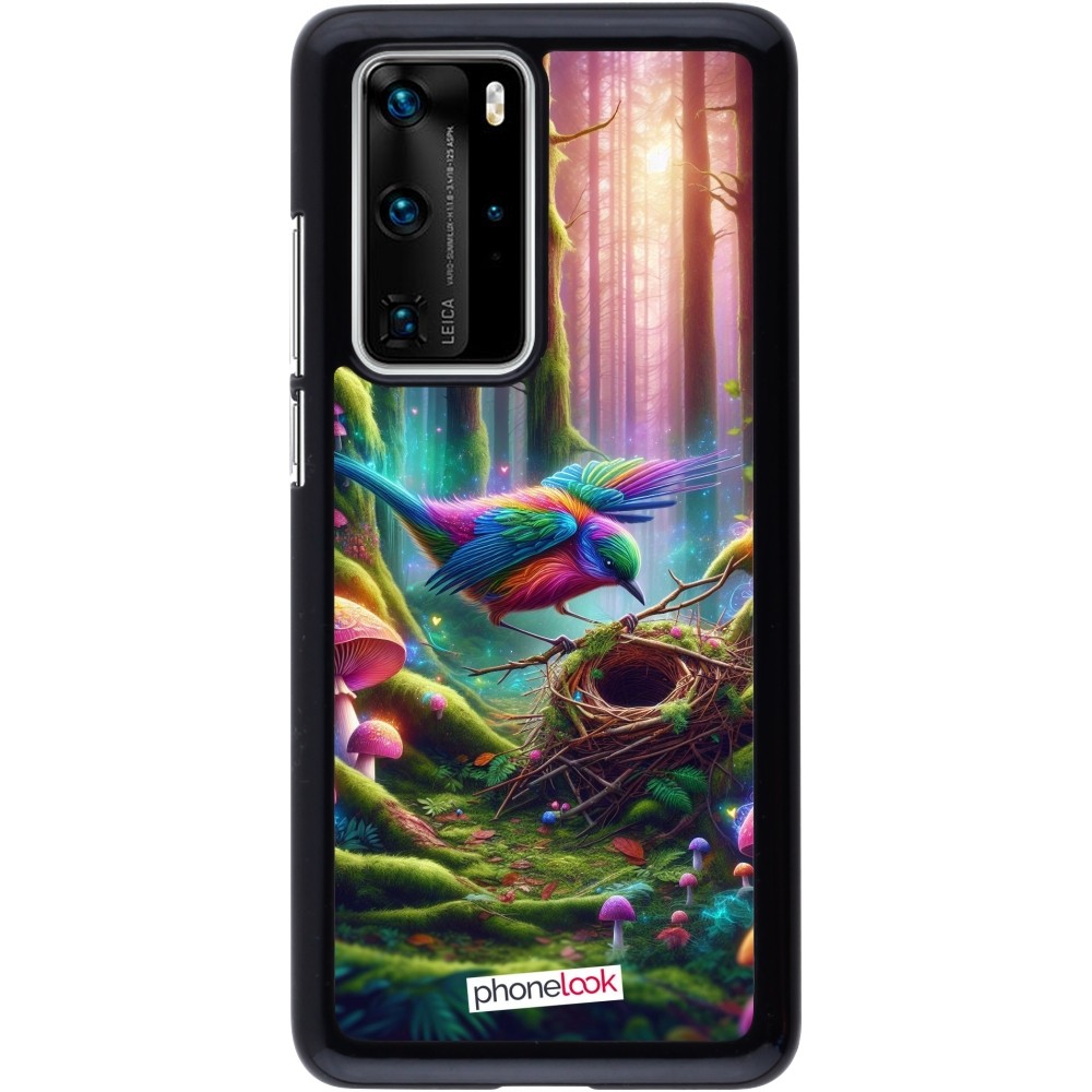 Coque Huawei P40 Pro - Oiseau Nid Forêt