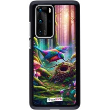 Coque Huawei P40 Pro - Oiseau Nid Forêt