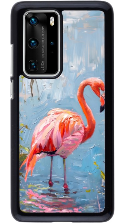 Coque Huawei P40 Pro - Paint Flamingo