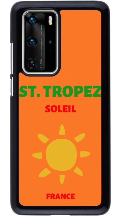 Coque Huawei P40 Pro - Pop Summer Destination St-Tropez