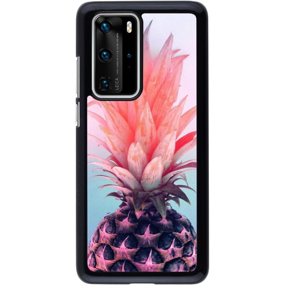 Coque Huawei P40 Pro - Purple Pink Pineapple