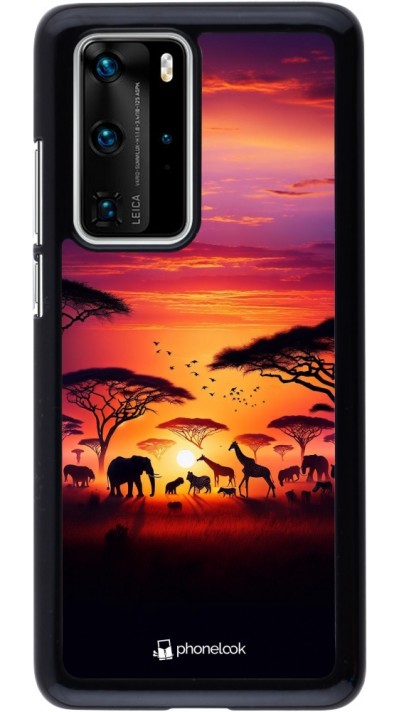 Coque Huawei P40 Pro - Safari sunset wildlife