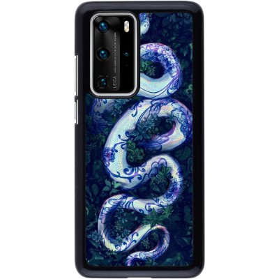 Coque Huawei P40 Pro - Serpent Blue Anaconda