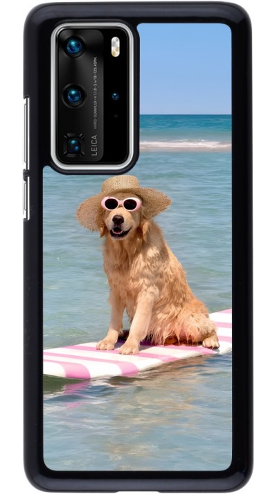 Coque Huawei P40 Pro - Summer Dog on Paddle