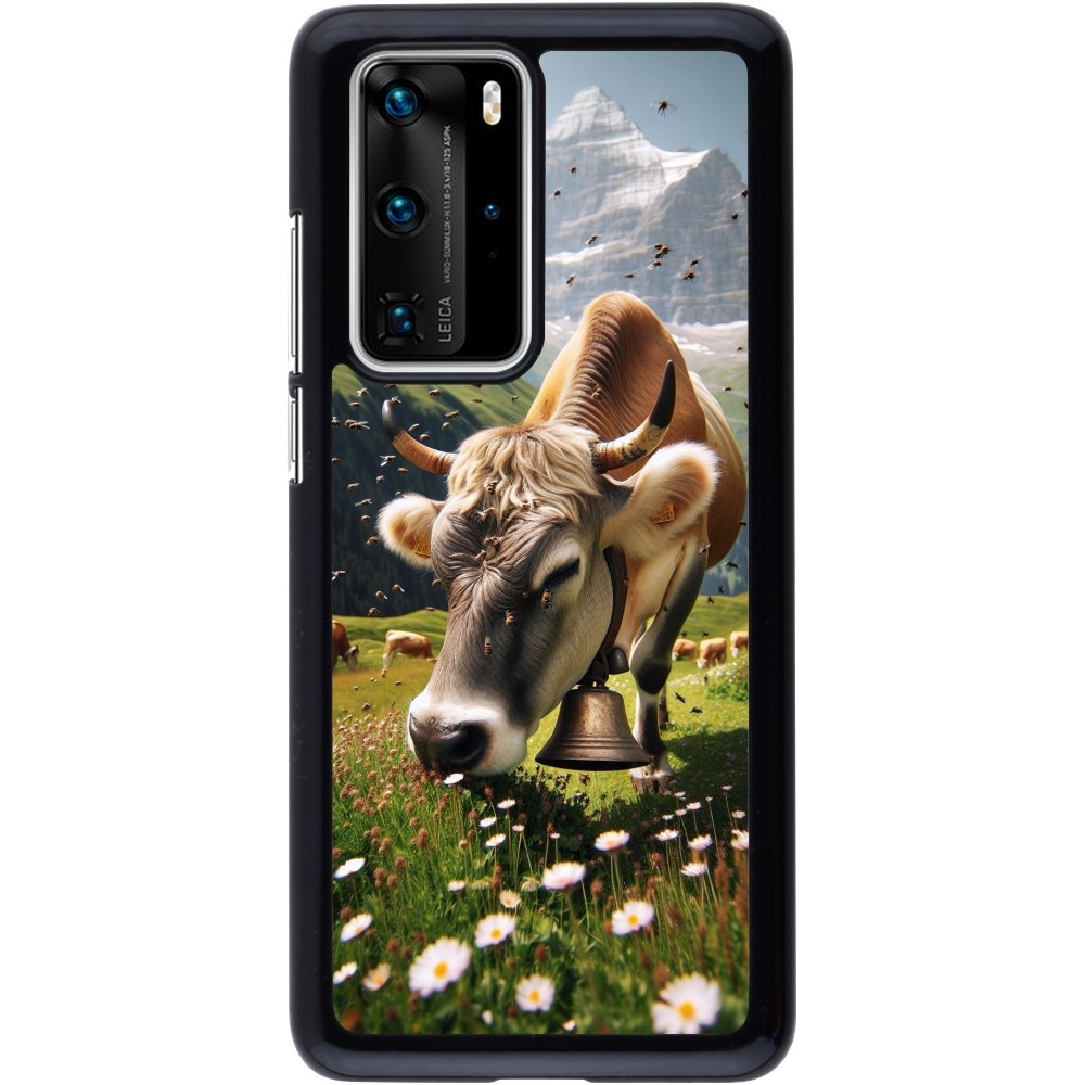 Coque Huawei P40 Pro - Vache montagne Valais