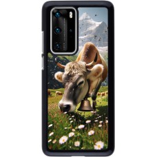 Coque Huawei P40 Pro - Vache montagne Valais