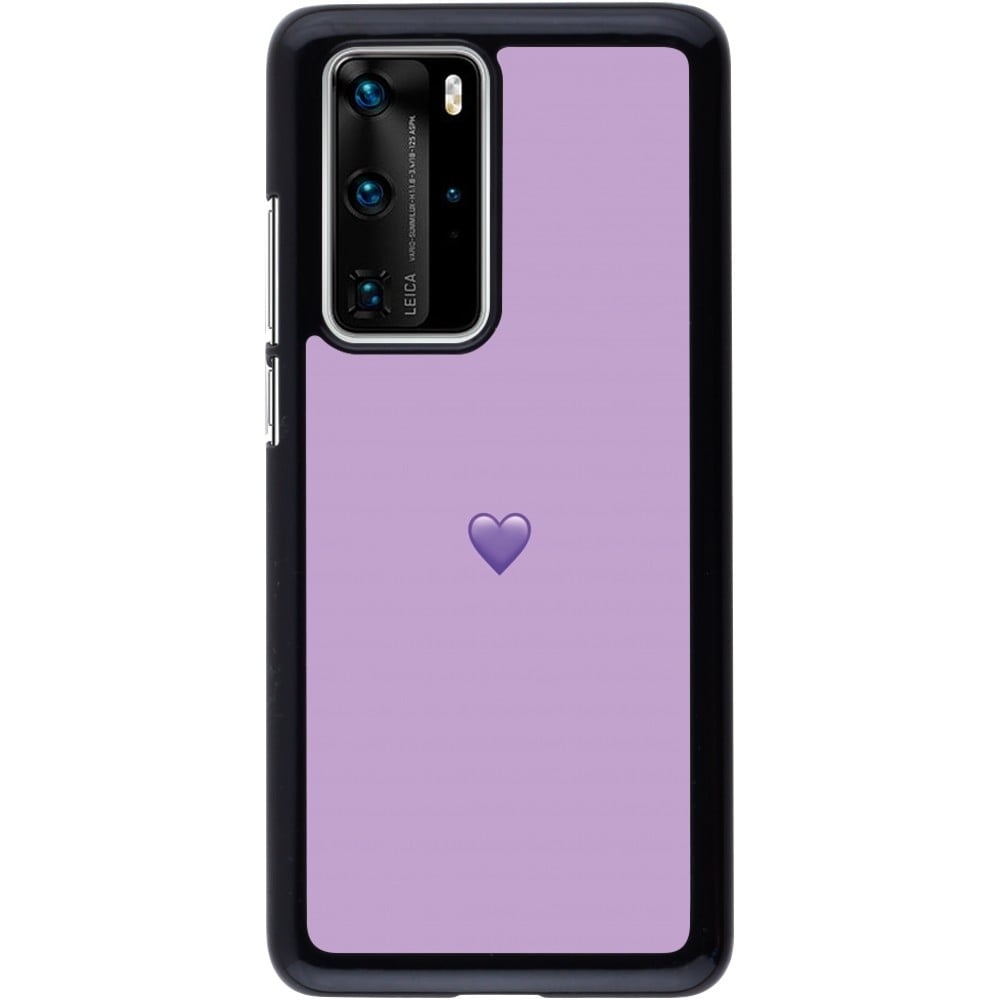 Coque Huawei P40 Pro - Valentine 2023 purpule single heart