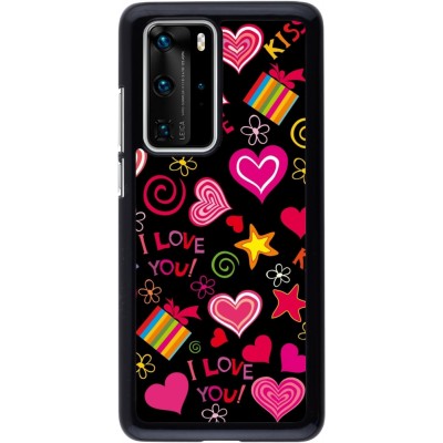 Coque Huawei P40 Pro - Valentine 2023 love symbols