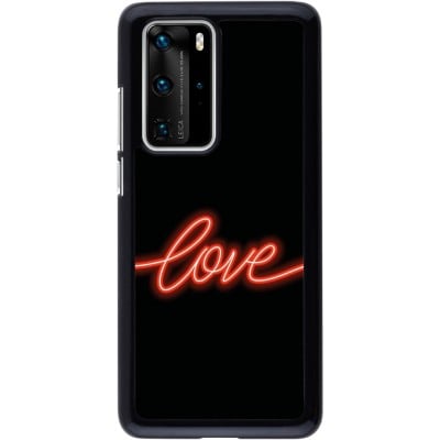 Coque Huawei P40 Pro - Valentine 2023 neon love