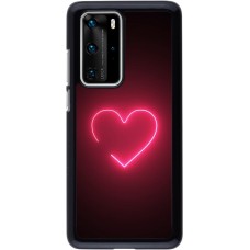 Coque Huawei P40 Pro - Valentine 2023 single neon heart