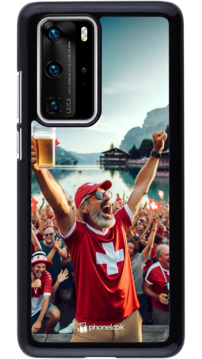 Coque Huawei P40 Pro - Victoire suisse fan zone Euro 2024