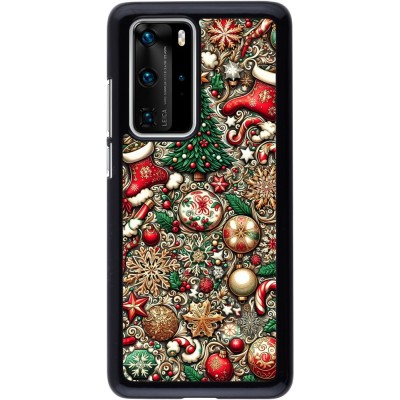 Coque Huawei P40 Pro - Noël 2023 micro pattern