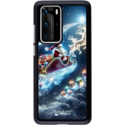 Coque Huawei P40 Pro - Noël 2023 Père Noël enchanté