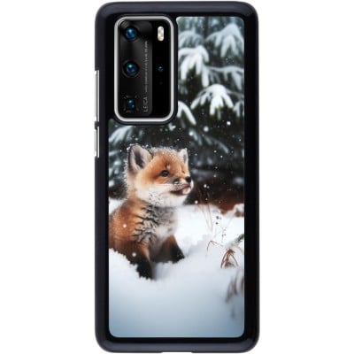 Coque Huawei P40 Pro - Noël 2023 Renardeau sapin