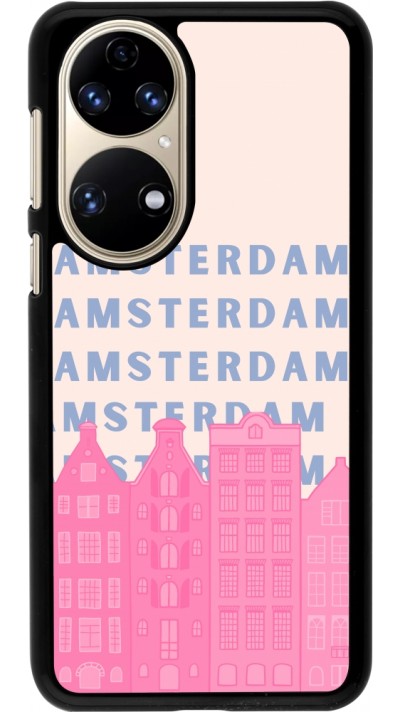 Huawei P50 Case Hülle - Amsterdam Pink Print