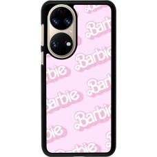 Huawei P50 Case Hülle - Barbie light pink pattern