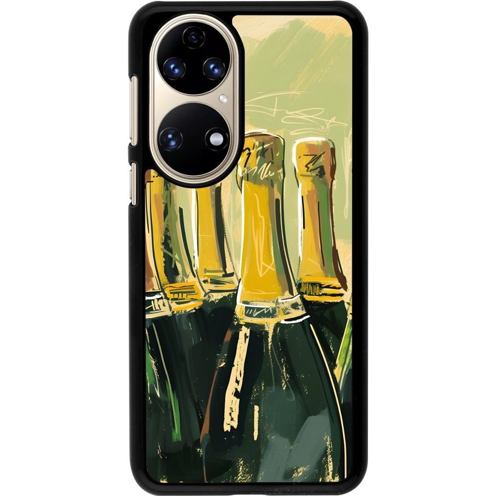 Huawei P50 Case Hülle - Champagne Malerei